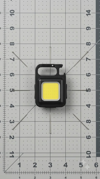 Rechargeable COB Keychain Light – Mini Multi-Purpose LED Light
